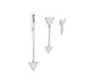 Orecchini Valentina Ferragni Donna in Argento Zircone DVF-OR-PE11 - DVF-OR-PE11